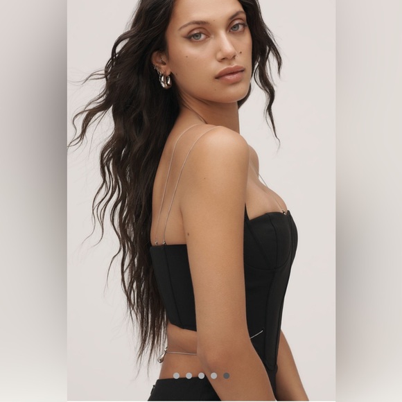 MISHA Cyrus Chain Cutout Suiting Maxi Dress- Size Small - Picture 6 of 14